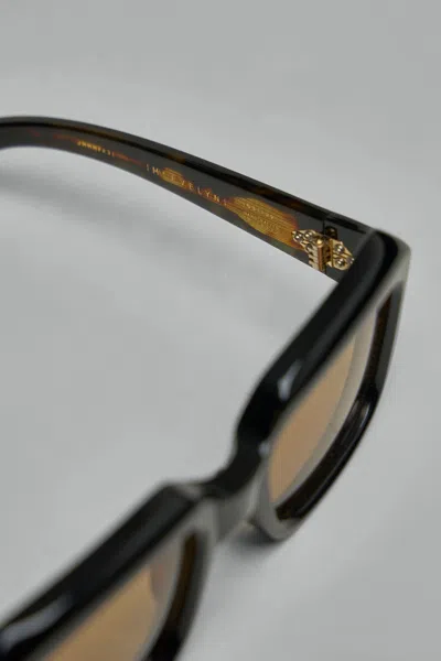 Jacques Marie Mage Oversized Square Spectacles In Black