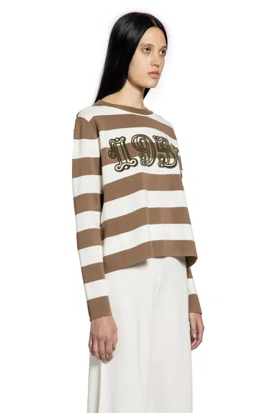 Max Mara Viterbo Wool Crewneck Sweater In Blue