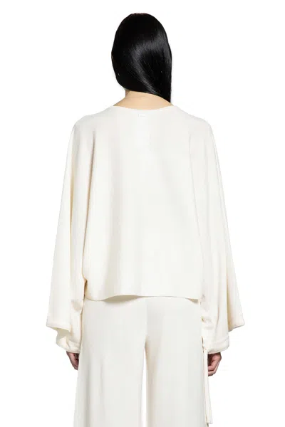 Max Mara Frais Virgin Wool Sweater In White