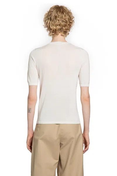 Max Mara Basic Wool Sweater In White