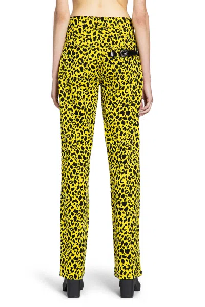 Coperni Denim Boyfriend Pants In Yellow
