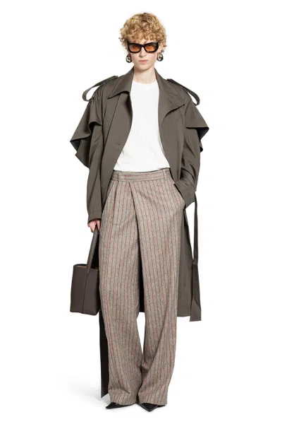 Litkovska Deconstructed Pinstriped Pants In Multi