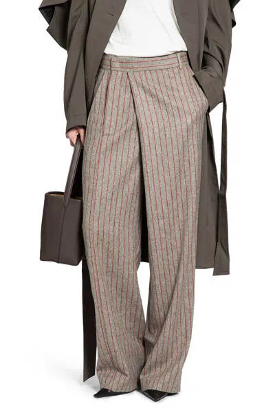 Litkovska Deconstructed Pinstriped Pants In Multi