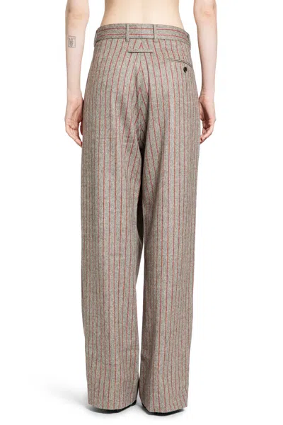 Litkovska Deconstructed Pinstriped Pants In Multi