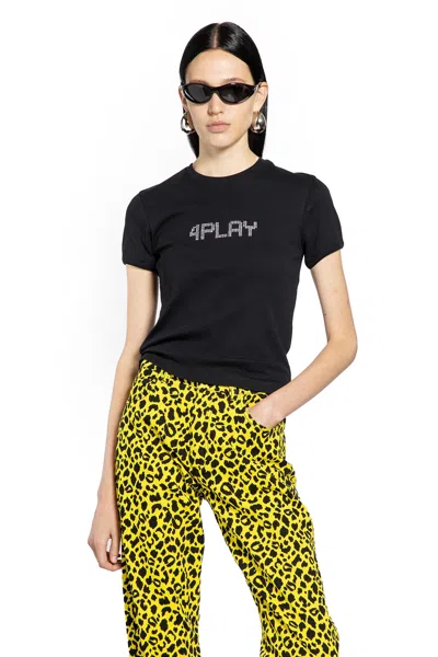 Coperni 4 Play Baby Tee In Black