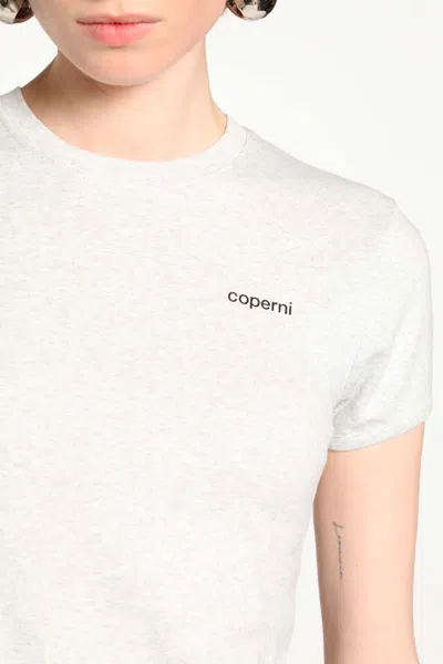 Coperni Round-neck Logo T-shirt In Gray