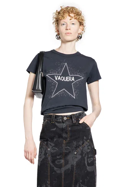 Vaquera Star T-shirt In Black
