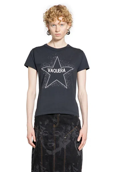 Vaquera Star T-shirt In Black
