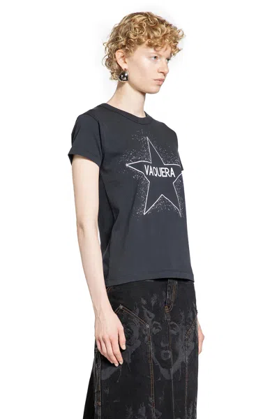 Vaquera Star T-shirt In Black