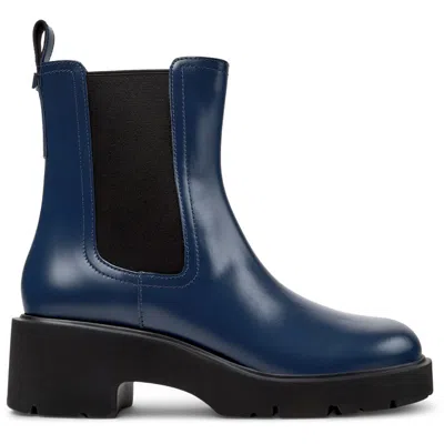 Camper Milah Platform Chelsea Boot In Blue