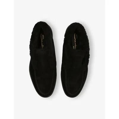 Santoni Ankle Booties In Black