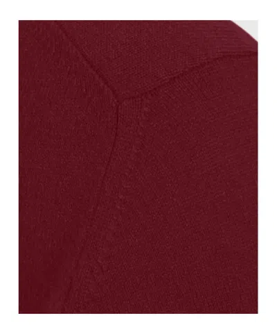 Malo Cashmere Crew-neck Sweater In Burgundy