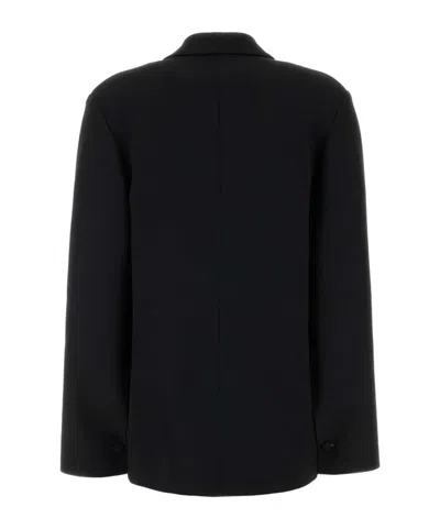 Alberta Ferretti Structured Tailored Jacket With Minimalist Design In Black