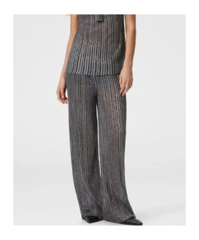 Missoni Lange Hose Mit Elastischem Bund Und Pailletten In Gray