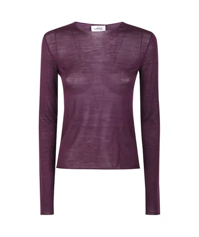 Mrz Basic Round Neck Sweater Clothing In Red