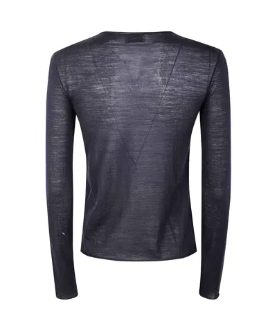 Mrz Basic Round Neck Sweater Clothing In Black