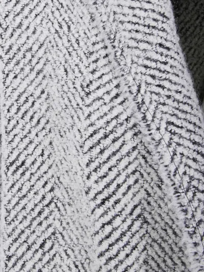 Alberta Ferretti Alberta Ferreti Shaw Boucle Coat In Gray