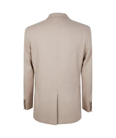 Boglioli Tailored Jacket With Front Pockets And Back Vent In White