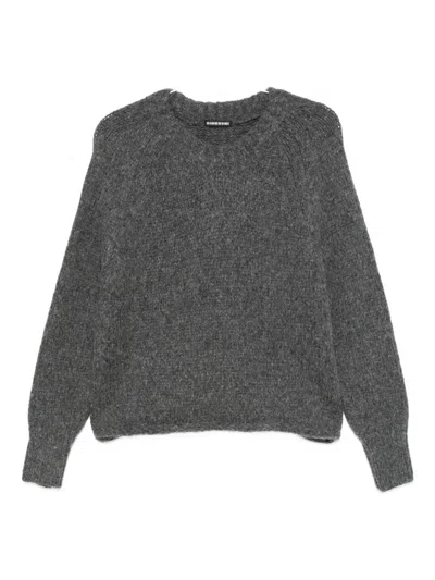 Susanne Bommer Wool Crewneck Sweater In Gray