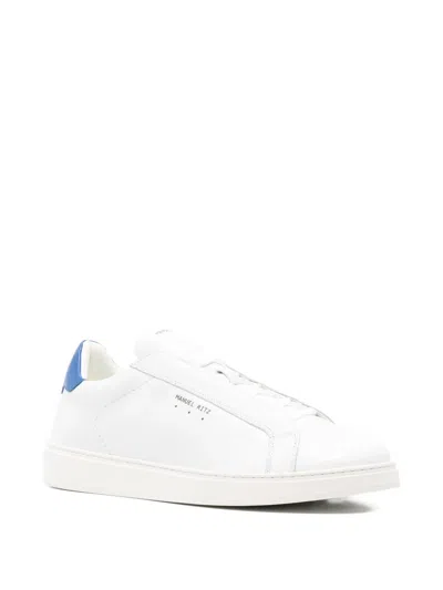 Manuel Ritz Leather Sneakers In White