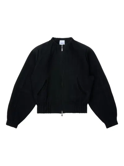 Ader Error Zip-fastening Bomber Jacket In Black