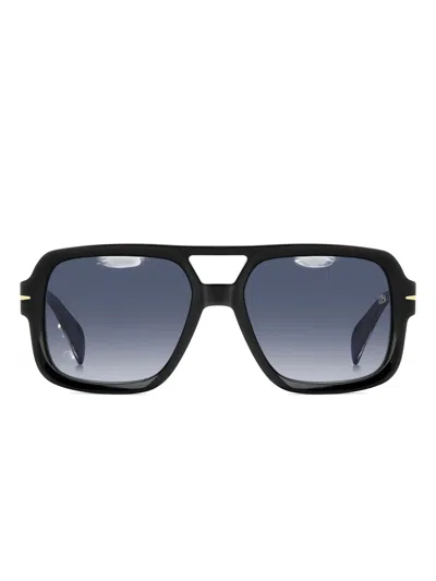 Eyewear By David Beckham Square-frame Sunglasses In Black
