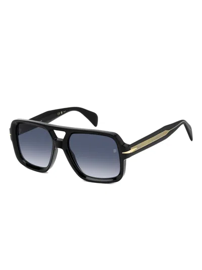Eyewear By David Beckham Square-frame Sunglasses In Black