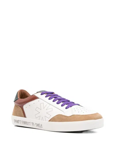Manuel Ritz Panelled Lace-up Sneakers In White