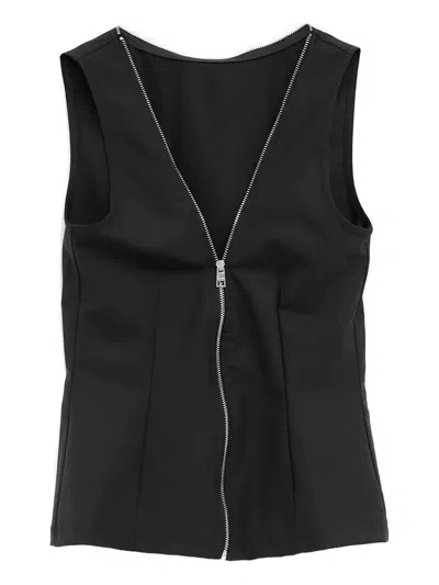 Paloma Wool Fase Stretch Suiting Top In Black