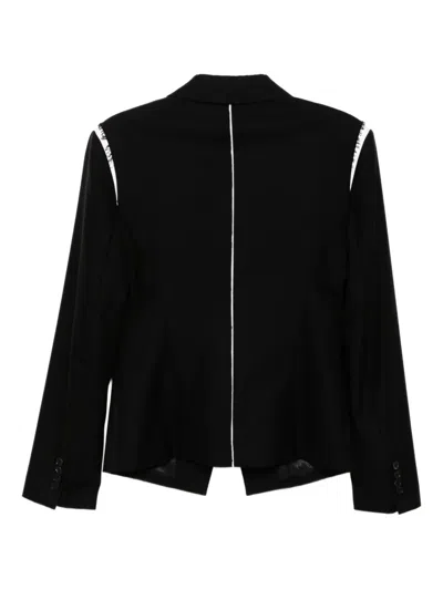 Feng Chen Wang Wool Blazer In Black