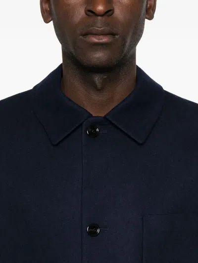 Lardini Patch-pocket Jacket In Blue