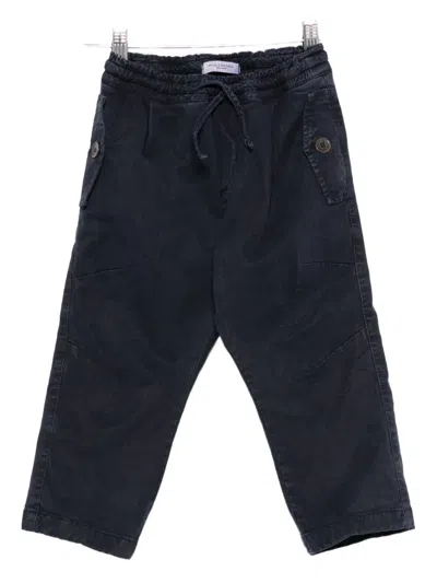 Paolo Pecora Drawstring-waist Trousers In Black