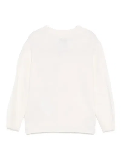 Il Gufo V-neck Cardigan In White