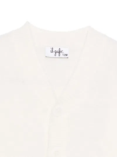 Il Gufo V-neck Cardigan In White