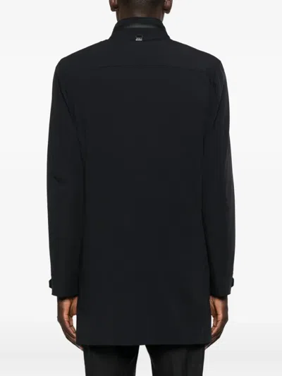 Corneliani Single-breasted Coat In Blue