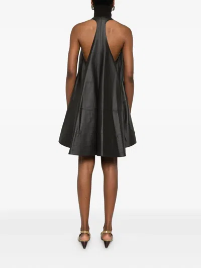 Jacquemus Triangle Cut Sleeveless Dress In Black