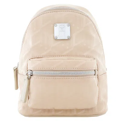 Mcm Mini Stark Bebe Boo Backpack In Sand