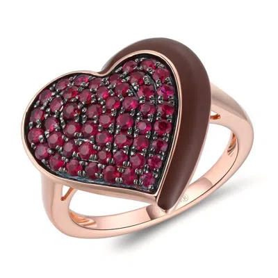 Le Vian Ladies Godiva X  Rings Set In 14k Strawberry Gold In Multi