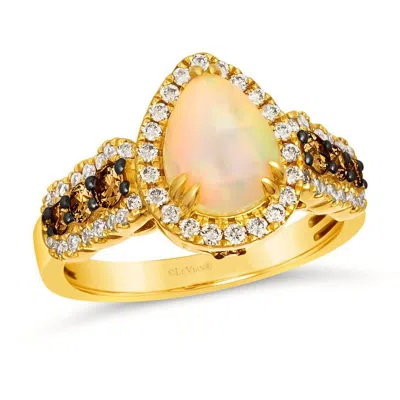 Le Vian Ladies Neopolitan Opal Rings Set In 14k Honey Gold In Multi