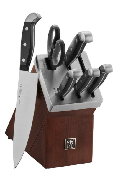 Henckels Cutlery Statement 7-pc Ss Block Set In Silver