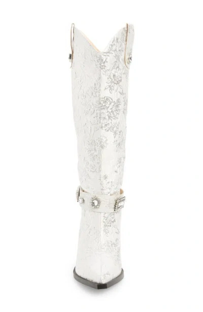 Azalea Wang Bavani Pointed Toe Western Boot In Neutral