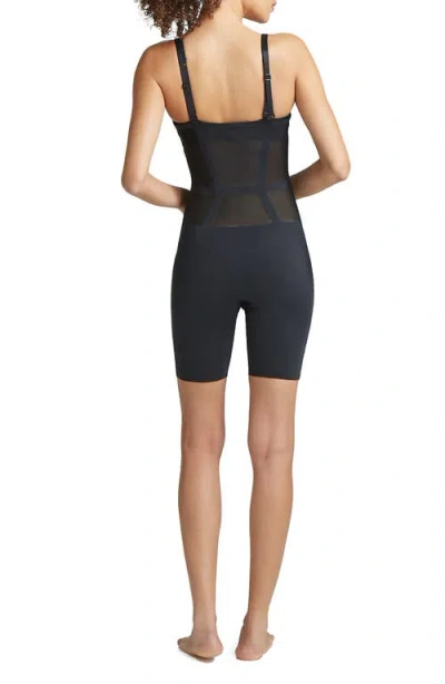 Commando Luxe Control High Waist Open Bust Bodysuit In Black