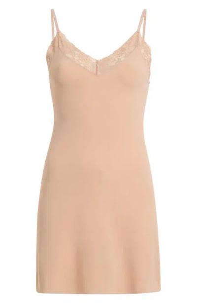 Commando Double Take Lace Trim Slip In Neutral