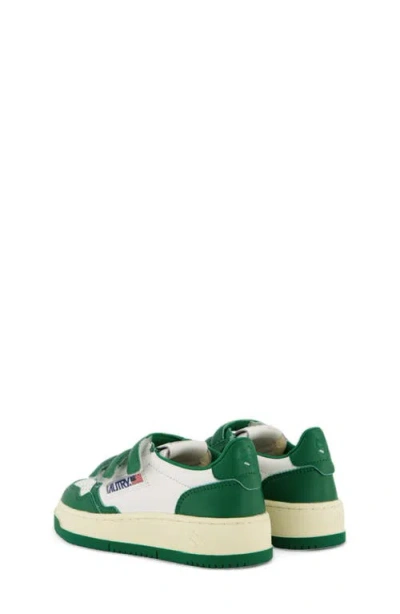 Autry Kidstripes Low Sneaker In Green