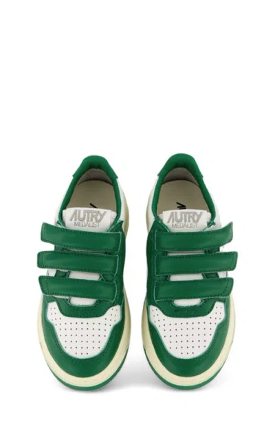 Autry Kidstripes Low Sneaker In Green