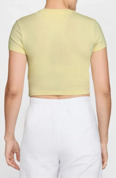 Nike Sportswear Crop T-shirt In Yellow