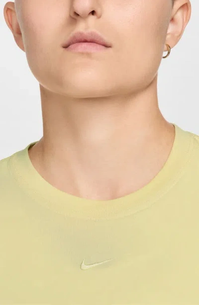 Nike Sportswear Crop T-shirt In Yellow