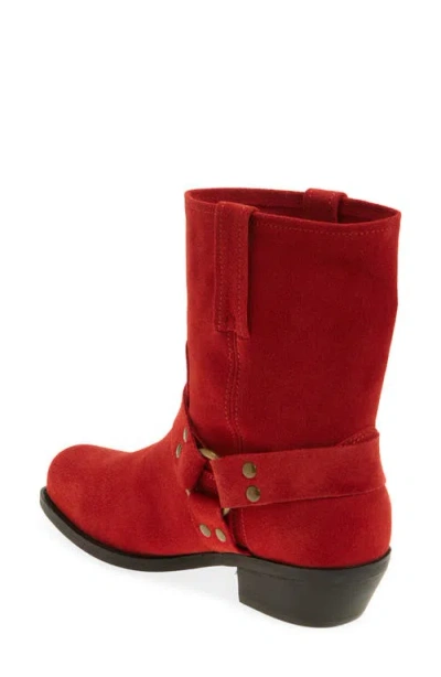 Jeffrey Campbell Waylon Harness Boot In Red