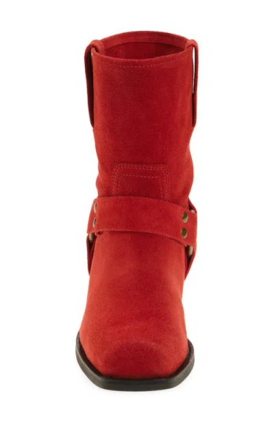 Jeffrey Campbell Waylon Harness Boot In Red