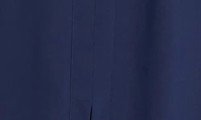 Maggy London Sleeveless Belted Midi Dress In Blue